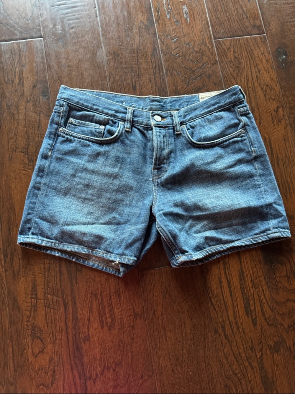 All Saints Women's Denim Boy Shorts in Indigo